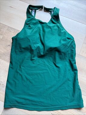 Women's Emerald Green High-Neck Tankini